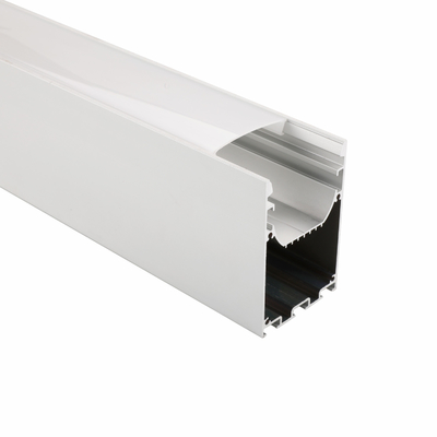 50*75mm omhoog onderaan het Dubbele Kant Opgeschorte Profiel van de Aluminiumuitdrijving voor Geleid Strooklicht