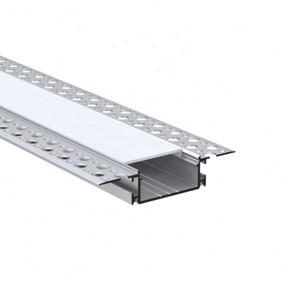 Gipsplaatdrywall Aluminiumuitdrijvingen voor LEIDENE Lichten Transparante Dekking