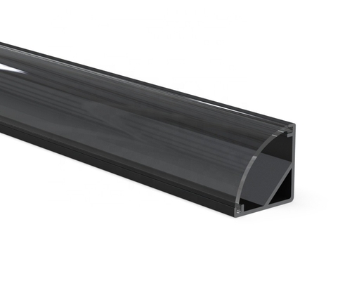 Zwarte Hoek LEIDEN Profiel 16MM x 16MM het Materiaal van de Aluminiumlegering voor LEIDENE Strook