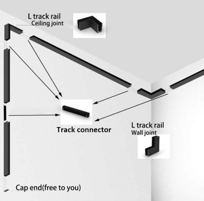 10W verzonken magnetische LED-spoor aluminium oppervlak voor hanglamp