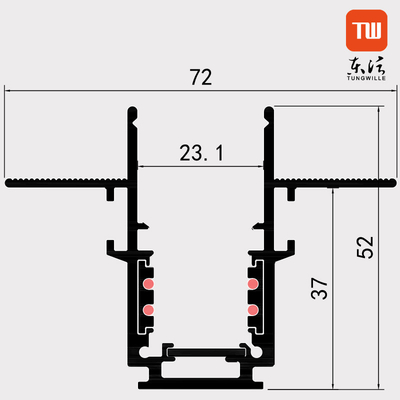 Regelbare LEIDEN Lineair Spoor Licht Spoor Magnetisch voor OEM van de Keukenslaapkamer ODM