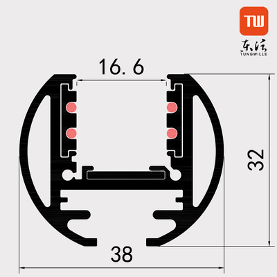 Magnetisch de Verlichtingsspoor van 48V Trimless voor de Slaapkamer van het Keukenhotel
