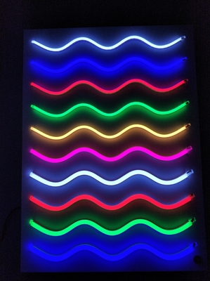 6mm 8mm Silicone LEIDENE Neonlichtkabel DC12V RGB Waterdichte IP67