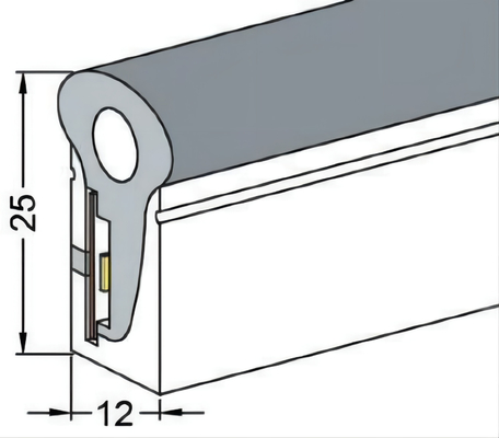 Buigenibele rubberen siliconen buis voor LED-strips Wandmontage voor huisverlichting