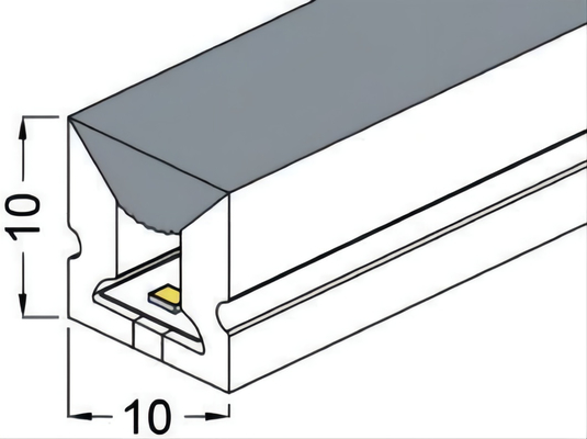 10×10mm LEIDENE Siliconebuis Waterdichte IP68 voor Geleide Strookverlichting