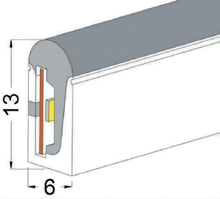 6×13mm LEIDENE Siliconebuis Bendable voor Binnen Openluchtdecoratie