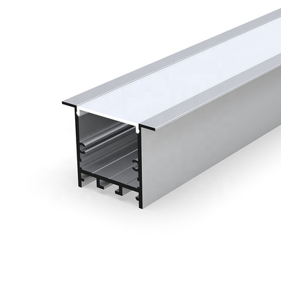 Geanodiseerd Opgeschort LEIDEN Profiel, Profiel Lichte LEIDENE Strook Zilveren Oppervlakte 50 X 35mm