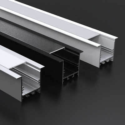 Geanodiseerd Opgeschort LEIDEN Profiel, Profiel Lichte LEIDENE Strook Zilveren Oppervlakte 50 X 35mm