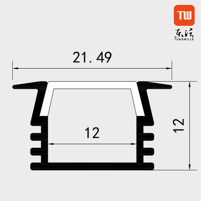 16x12mm In een nis gezette LEIDENE Strookverlichting voor het Materiaal van het Gipsplaataluminium