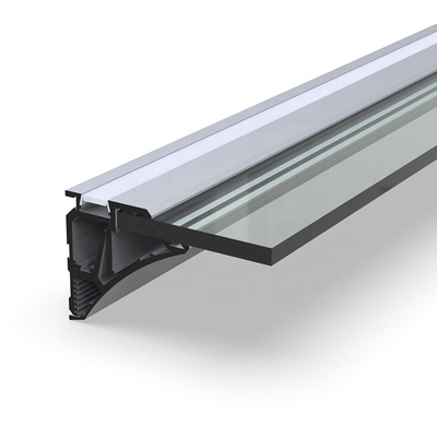 De oppervlakte zette Gipsplaat LEIDEN Profiel, Zilveren Uitgedreven Aluminium LEIDEN Kanaal op