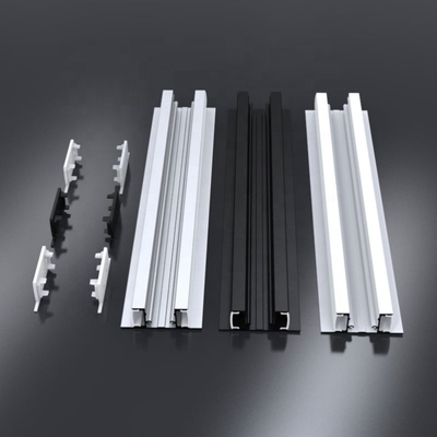 Het anodiseren LEIDENE Uitdrijving Strook dreef de Lichte Aluminium Zilveren zwarte kleur uit