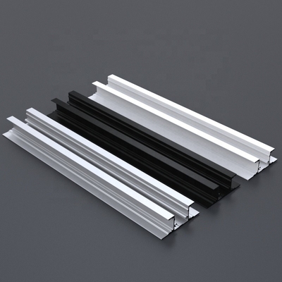 Het anodiseren LEIDENE Uitdrijving Strook dreef de Lichte Aluminium Zilveren zwarte kleur uit