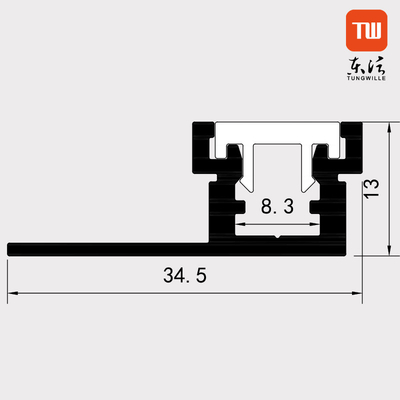 35mm LEIDENE van de Aluminiumgipsplaat Profiel Zilveren Kleur met Verspreider