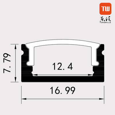 LEIDEN van het garderobebureau Oppervlakte Opgezet Profiel 17x7.8mm Afmeting