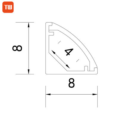 Slanke van de de Verspreiderdecoratie van de Douanelengte Melkachtige de Hoek LEIDEN Kanaal voor Kabinetslicht