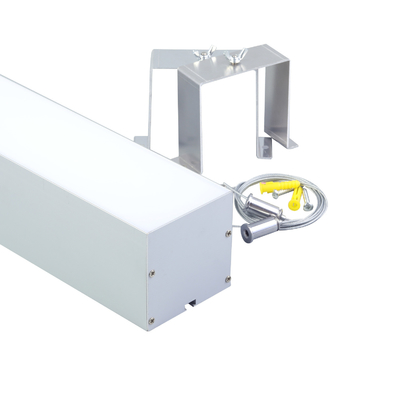 Aluminium hangend LED-profiel 79 * 77 mm koellichaambehuizing zilver