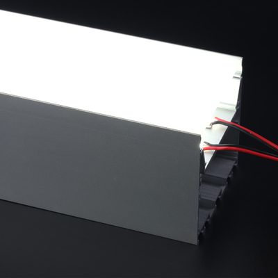 Aluminium hangend LED-profiel 79 * 77 mm koellichaambehuizing zilver