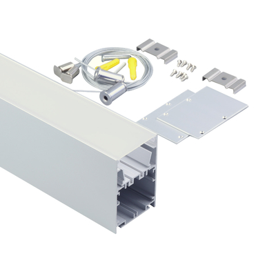 Kantoorverlichting Alu geanodiseerd hangend LED-profiel PC Cover U-vorm