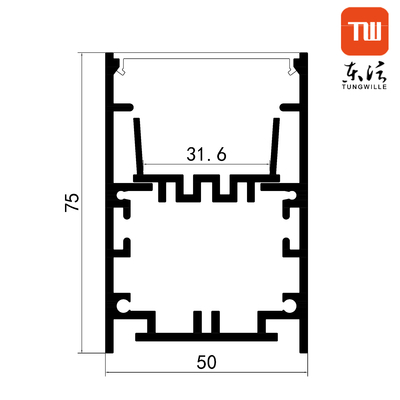 Kantoorverlichting Alu geanodiseerd hangend LED-profiel PC Cover U-vorm