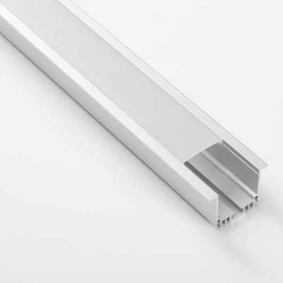 Zilver Heatsink verzonken led aluminium profielkanaal voor kastverlichting