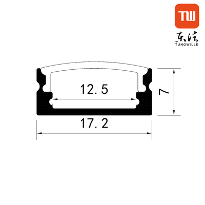Binnenverlichting Oppervlak Aluminium Led Profiel Melkwit Diffuser