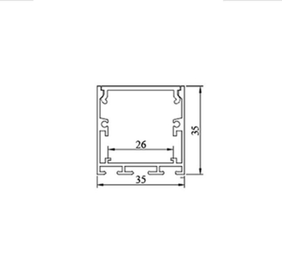 Rechthoekige U-vorm Strip Light Office Lighting Supend Led Profile Aluminium