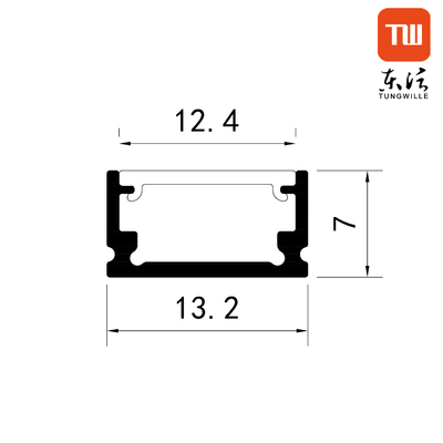 13x7mm Lichte Oppervlakte Opgezette Geleide de Huisvestingsdecoratie van het Strookprofiel