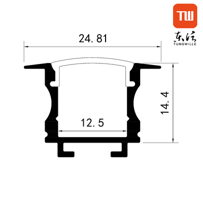 Het decoratieve Kabinet leidde Lineair Licht Aluminium Geleid In een nis gezet Profiel