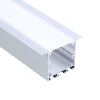 De zilveren Aluminium In een nis gezette Opgeschorte Geleide Vorm van U van het Uitdrijvingsprofiel