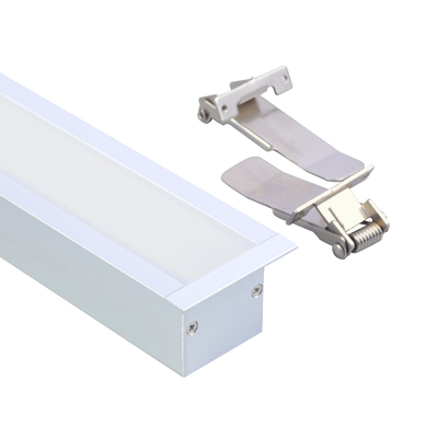 De zilveren Aluminium In een nis gezette Opgeschorte Geleide Vorm van U van het Uitdrijvingsprofiel