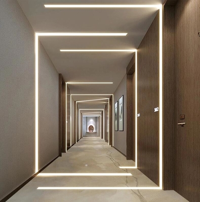 Het binnen van het het Profielgips van het Decoratieverlichting Aangepaste Geleide Aluminium Geleide Profiel Drywall