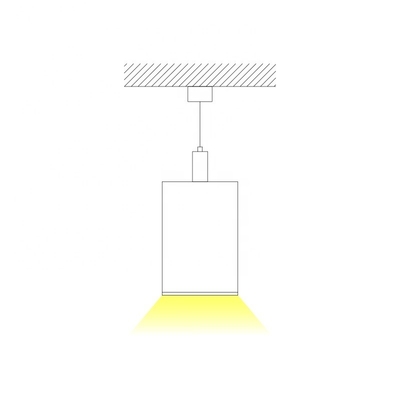 Opgeschort de Inrichtings LEIDEN van de Tegenhangerverlichting Lineair Profiel voor Bureaulicht