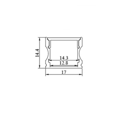De Uitdrijvingsprofiel van het Heatsinkkanaal Geleid Aluminium voor Garderobelicht