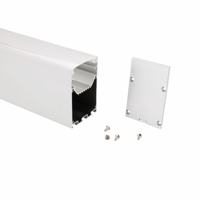 50*75mm omhoog onderaan het Dubbele Kant Opgeschorte Profiel van de Aluminiumuitdrijving voor Geleid Strooklicht