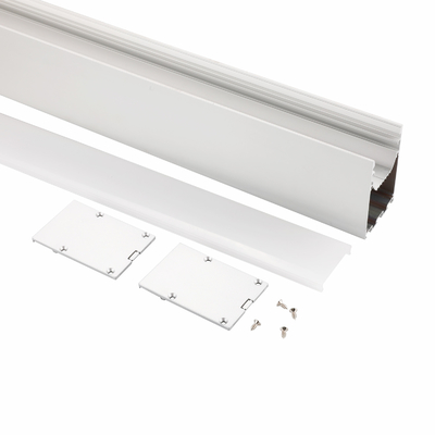 50*75mm omhoog onderaan het Dubbele Kant Opgeschorte Profiel van de Aluminiumuitdrijving voor Geleid Strooklicht