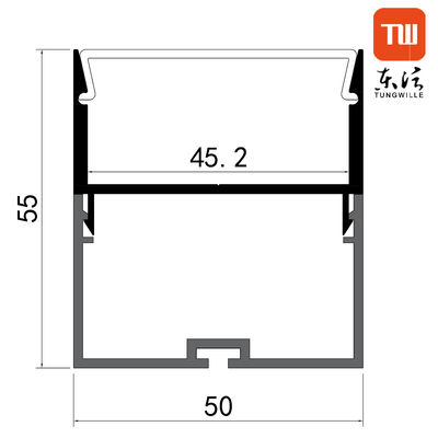 De LEIDENE Strook dreef het Kanaal van het Aluminiumprofiel, Opgeschort LEIDEN Aluminiumprofiel uit