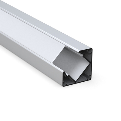 Het melkachtige Hoek LEIDENE Kanaal, Aluminiumhoek zet LEIDENE strook 18mm x 18mm op
