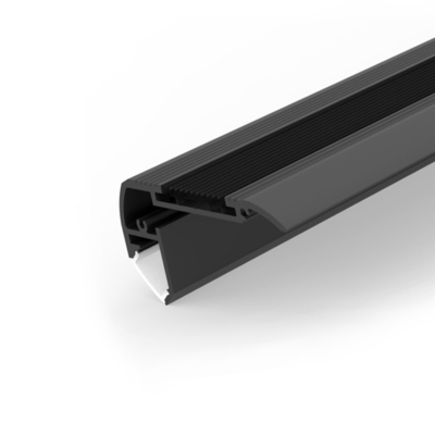 1m 2m Gipsplaat van de LEIDENE het Aluminiumlegering 6063 Profiel Zwarte Kleur T5-Materiaal