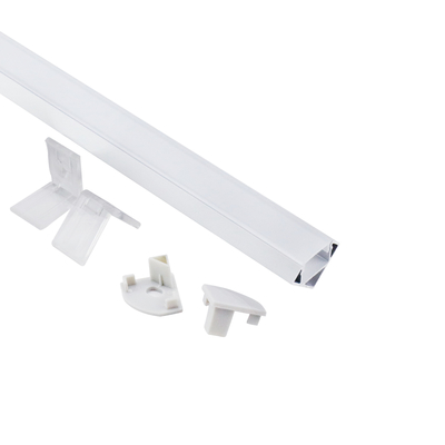 Het melkachtige Hoek LEIDENE Kanaal, Aluminiumhoek zet LEIDENE strook 18mm x 18mm op