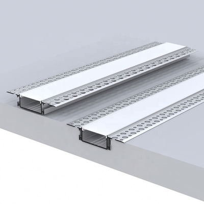 Gipsplaatdrywall Aluminiumuitdrijvingen voor LEIDENE Lichten Transparante Dekking