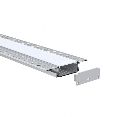 Gipsplaatdrywall Aluminiumuitdrijvingen voor LEIDENE Lichten Transparante Dekking