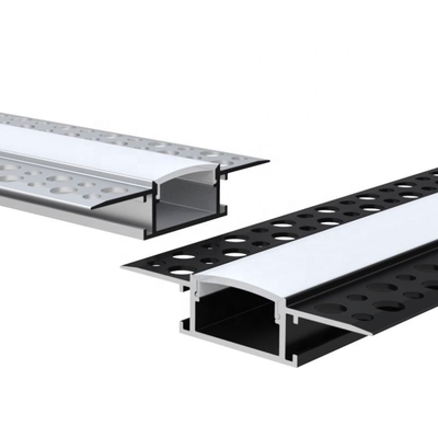 Zwarte het Aluminium LEIDEN van het pleisterplafond Kanaal, Legering 6063 van het Gipsprofiel Materiaal