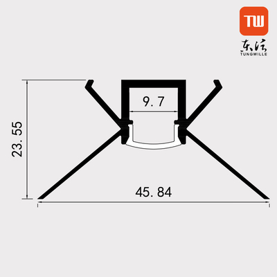 13mm Brede In een nis gezet Gipsplaat LEIDEN Profiel voor Architecturaal Gipsplafond