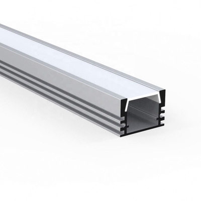 Aluminium het LEIDENE Strook Licht In een nis gezette Kanaal Geanodiseerde Schilderen Zilveren Kleur