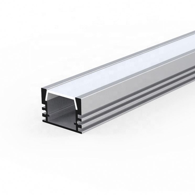 Aluminium het LEIDENE Strook Licht In een nis gezette Kanaal Geanodiseerde Schilderen Zilveren Kleur