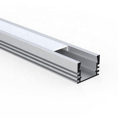 Aluminium het LEIDENE Strook Licht In een nis gezette Kanaal Geanodiseerde Schilderen Zilveren Kleur
