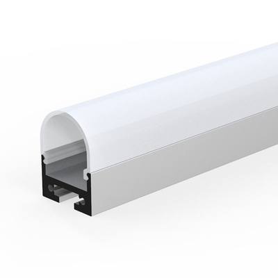 Industrieel opbouw LED profiel zwart geanodiseerd voor garderobe bioscoop