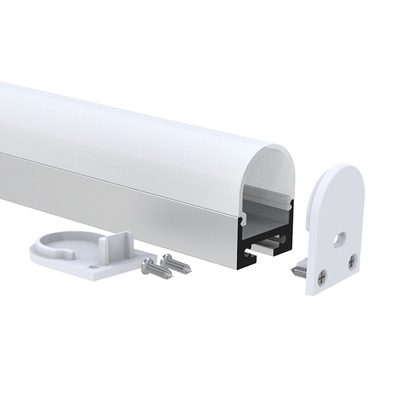 Industrieel opbouw LED profiel zwart geanodiseerd voor garderobe bioscoop