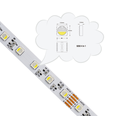 4 in 1 RGBW-LEIDENE Strook, SMD 5050 RGB LEIDENE Strook Lichte Waterdichte IP20 IP67