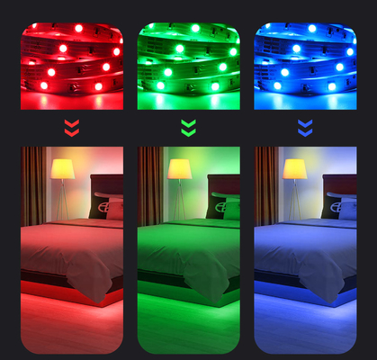 RGB Kleurrijke Smart LED Strip lichts 12V 44 Key Infrarood Afstandsbediening OEM